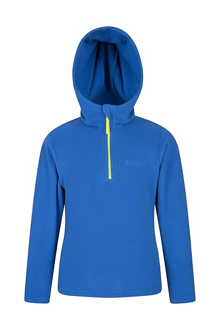 Mountain Warehouse Camber Microfleece-Kapuzenpullover für Kinder – atmungsaktive Jacke, schnell trocknend, Antipilling, leich