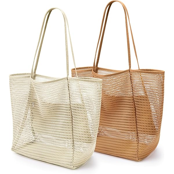 Amazon.com: KALIDI Beach Mesh Tote Bag, Casual MAX 23L Summer