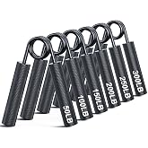 ZEAGUS Grip Strength Trainer,Metal Hand Grip Strengthener Kit,Forearm Exerciser,Hand Gripper for Muscle Building and Hand Rehab Exercising