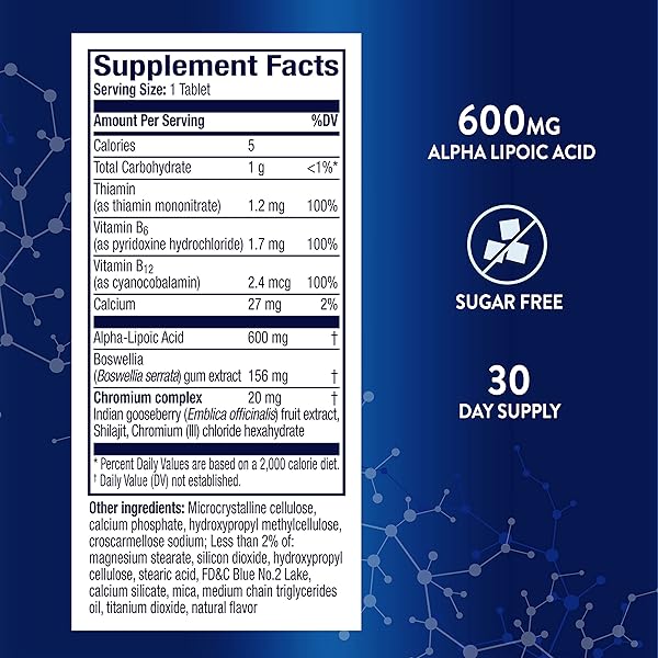 NERVIVE ADVANCED NERVE RELIEF + MOBILITY, WITH ALPHA LIPOIC ACID TO HELP REDUCE NERVE ACHES, WEAKNESS, & DISCOMFORT*† AND BOSWELLIA TO PROMOTE MOBILITY*, VITAMINS B12,B6,B1, 30 TABLETS