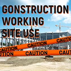 TopSoon Orange Caution Tape Roll 3-Inch by