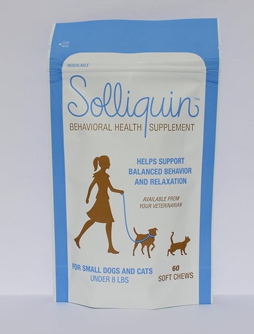 Solliquin Anxiety/Calming Treats for dogs and cats under 8 pounds