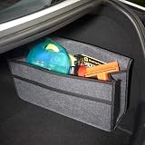 Vinsani Car Boot Organiser Bag Anti Slip Foldable Large Grey view 3