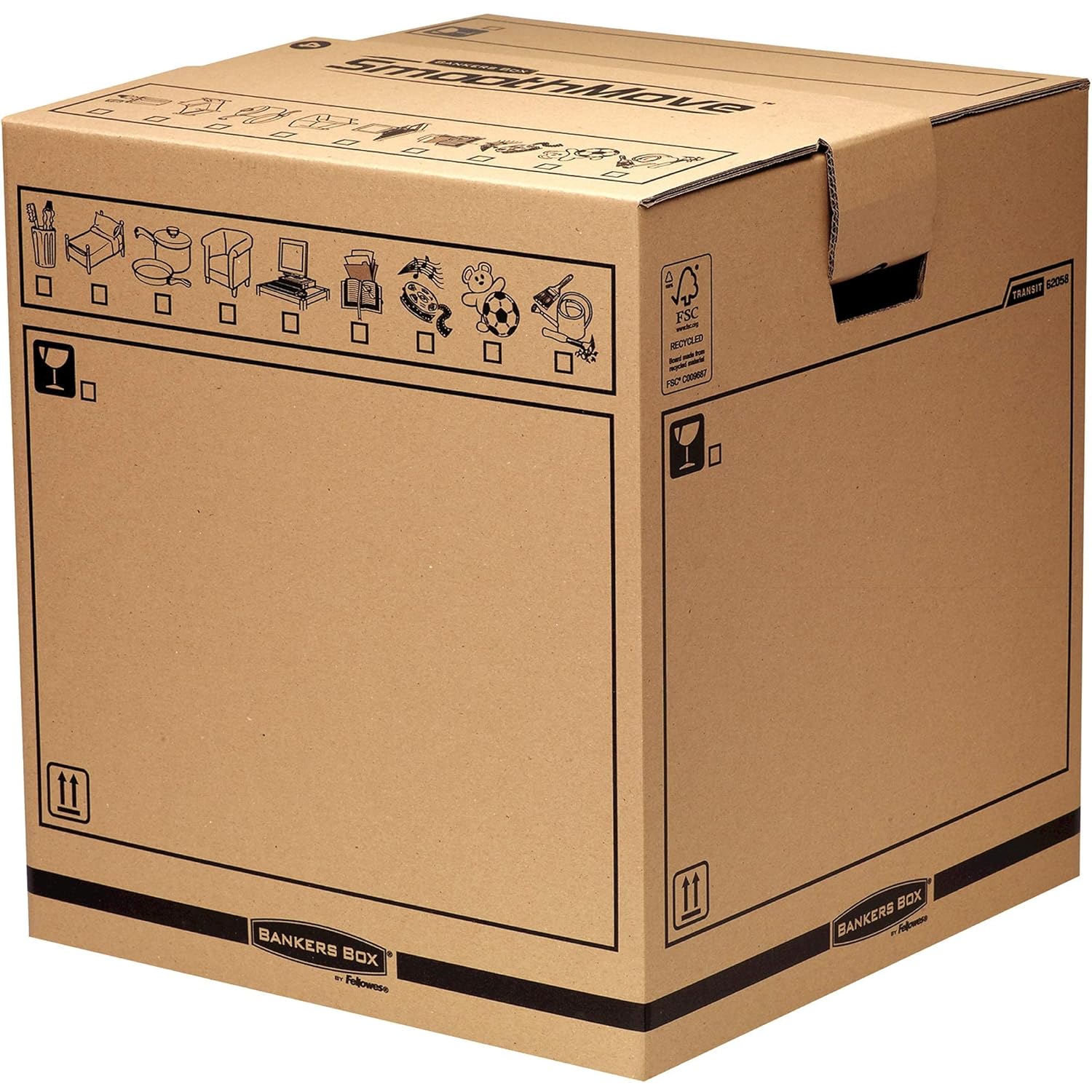 SmoothMove Heavy Duty Double Wall Cardboard Moving and Storage Boxes