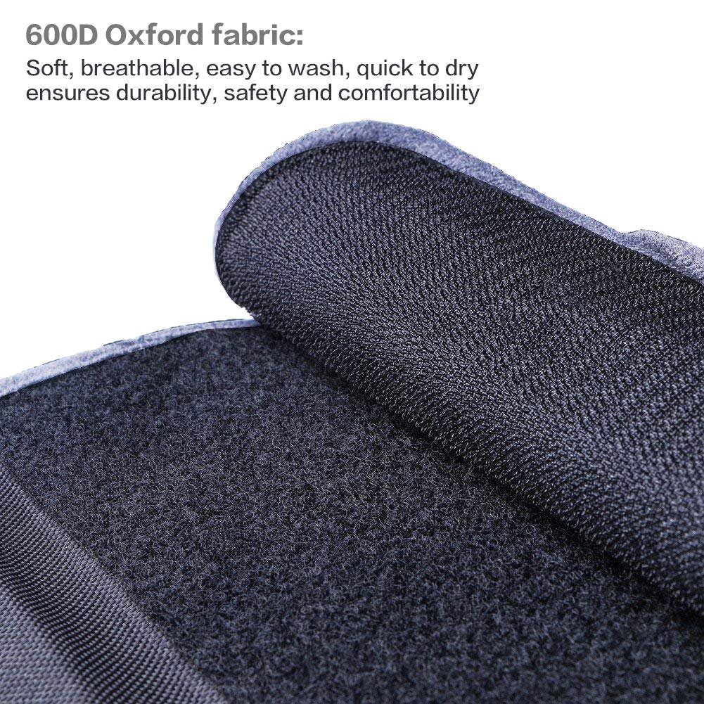 Roadwi Dog Lift Support & Rehabilitation Harness, Oxford and Nylon Pad with Reflective Stitching, Ideal Assist Sling for Dogs Recovering, Recommended for 25-55lbs Dogs (Medium/Black)