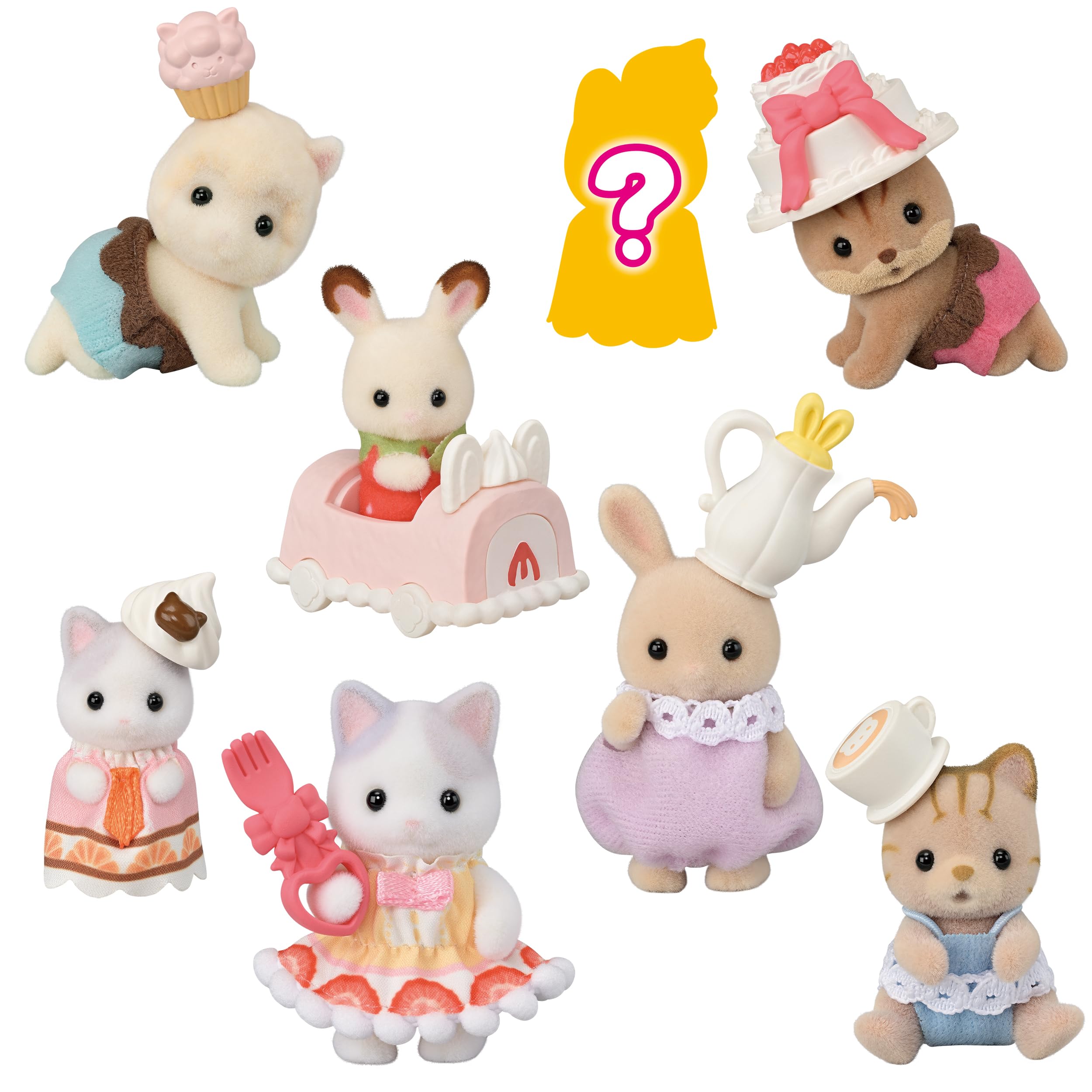Calico Critters – Blind Bag Series – 1 Surprise Collectible Figure per Bag | Bakery Party Series – Mystery Reveal Toy, Ages 3+ | Fall | Winter 2024