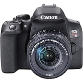 Canon EOS Rebel T8i EF-S 18-55mm is STM Lens Kit, Black (Renewed)