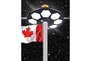 Kromart Solar Flag Pole Light Top Mount, 160 LED High-Lumen Solar Powered Flagpole Light, Long-Lasting Nighttime Lighting, Ou