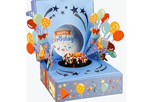 SEND A CAKE SendaCake Happy Birthday Cake Bloom Box - 3" Chocolate Chip Mini Bundt Cake For Delivery - Birthday Gift for Women, Men, Kids - Happy Birthday Treat and Cake Box for All Occasions