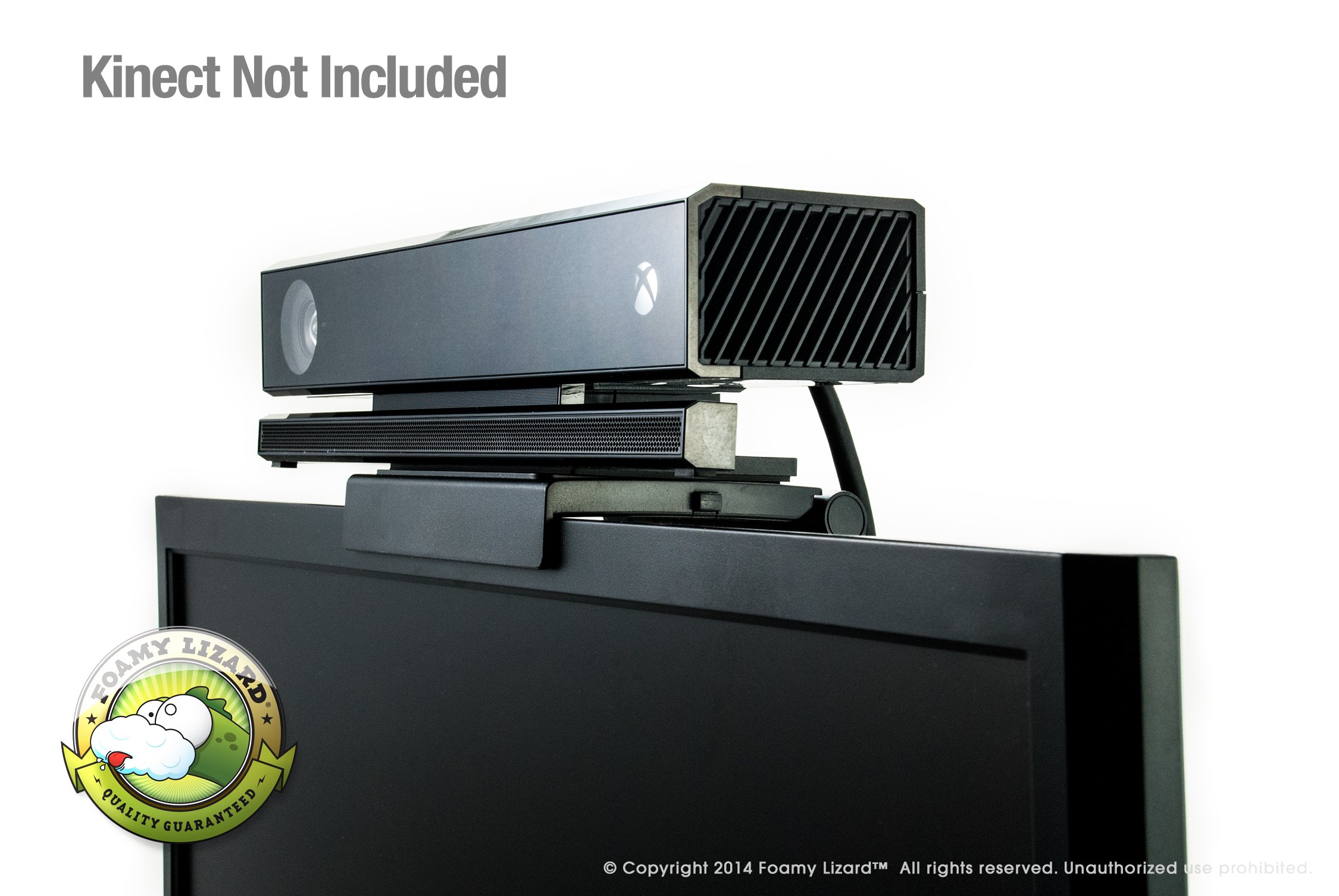Kinect TV Mount for Xbox One by Foamy Lizard ® Kinect 2.0 TV Mounting