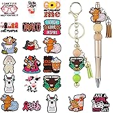 WEWAYSMILE 20 Pcs Silicone Focal Beads for Pens Animal Focal Beads Used For DIY To Make Various Handicrafts Beaded Pen Lanyards Bag Pendants Etc(Mixed Animals)