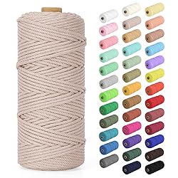 Macrame Cord 2mm x 220Yards (656Feet), Natural