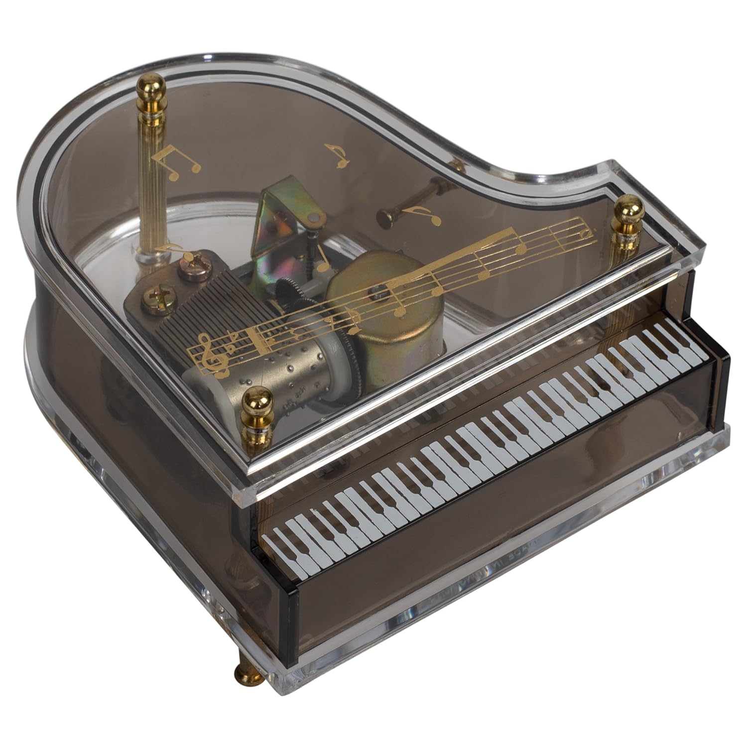 Splendid Music Box Co. Clear Acrylic Baby Grand Piano