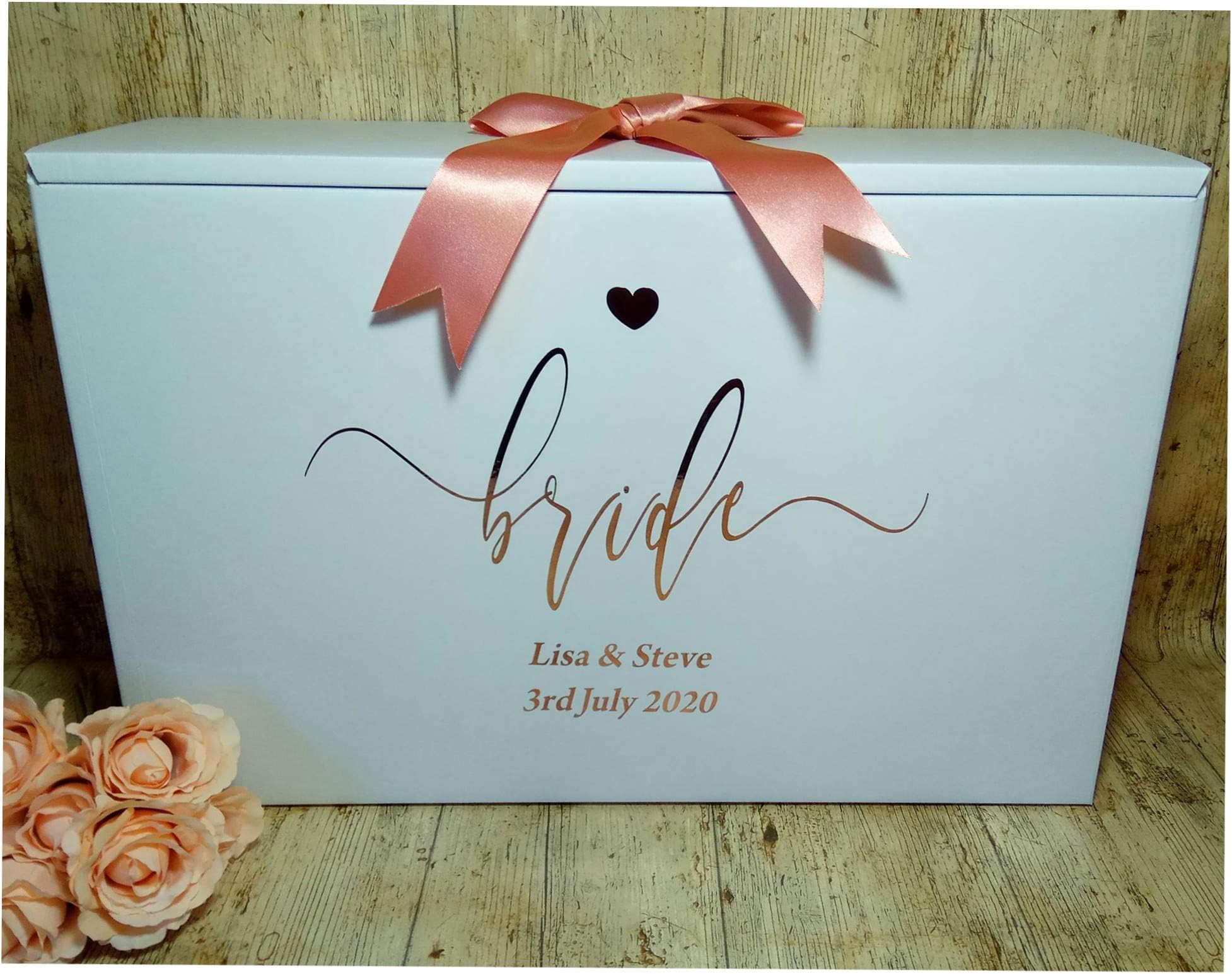 Bride Wedding Dress Travel Box Carry On - Personalised Airline Hand Luggage