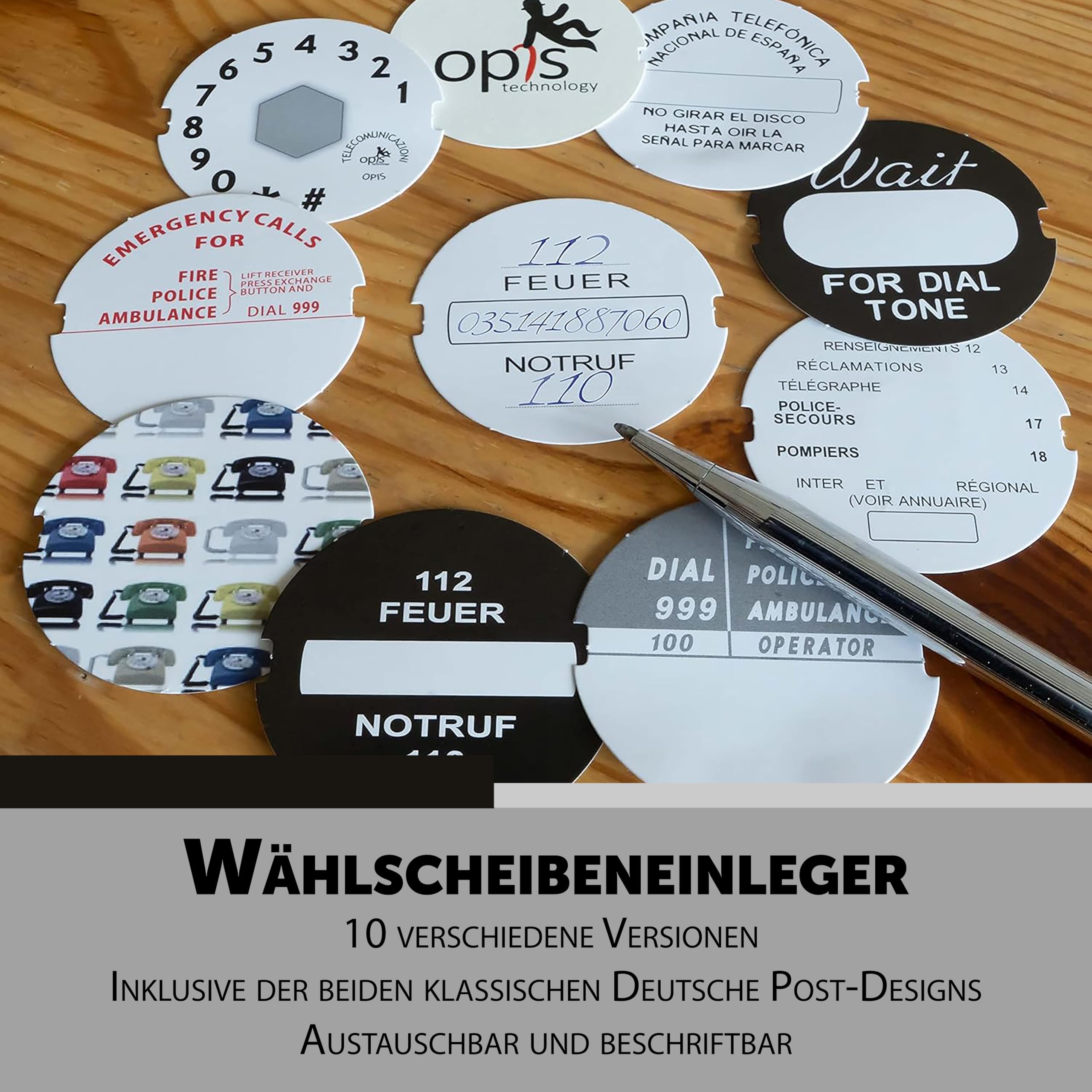 Opis 60s Cable Retro Telephones Separated