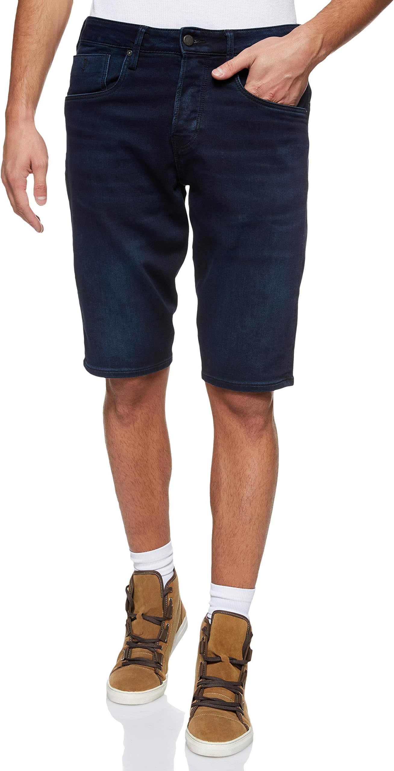 Men's Long Denim Shorts