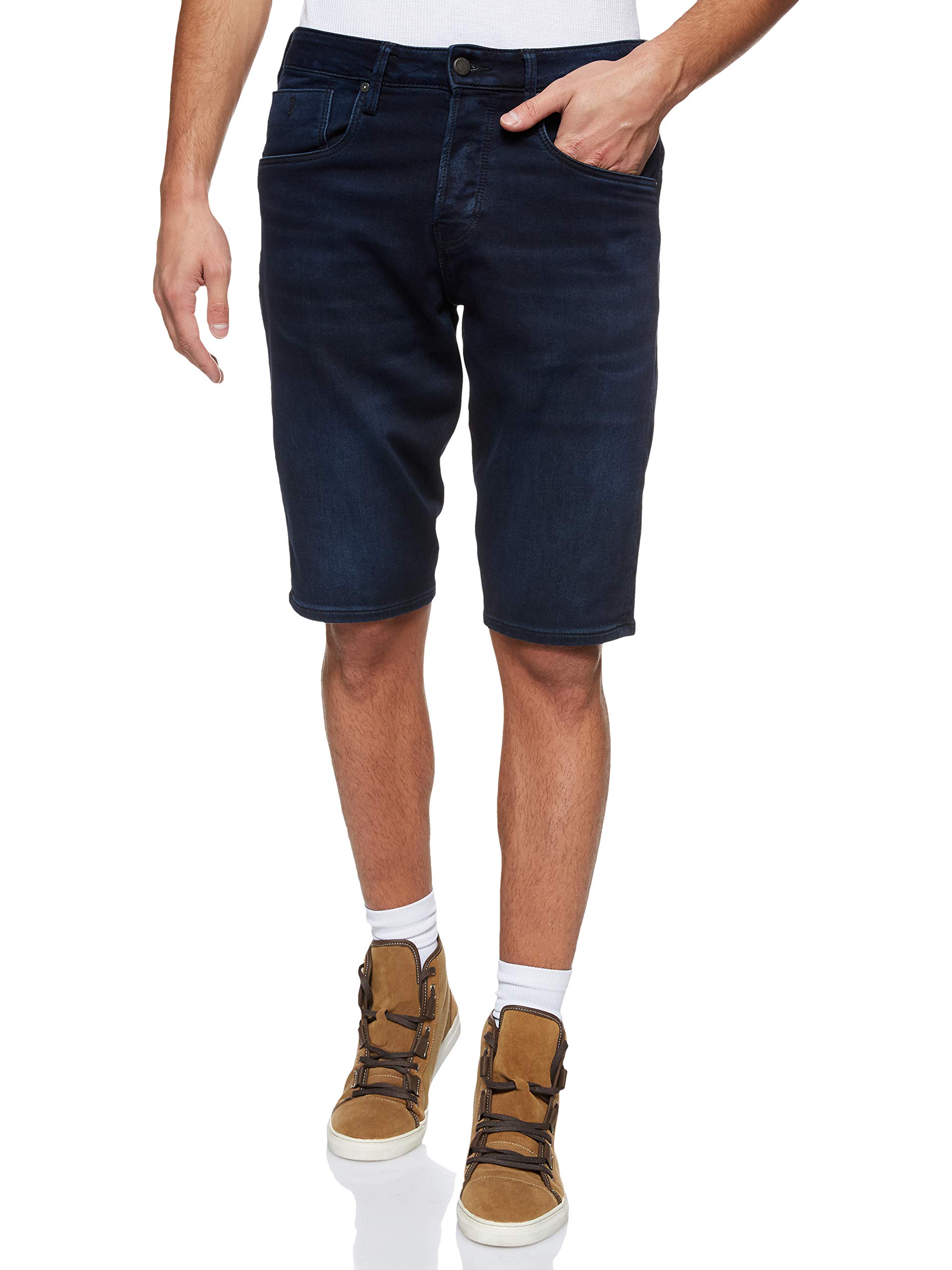 Men's Long Denim Shorts