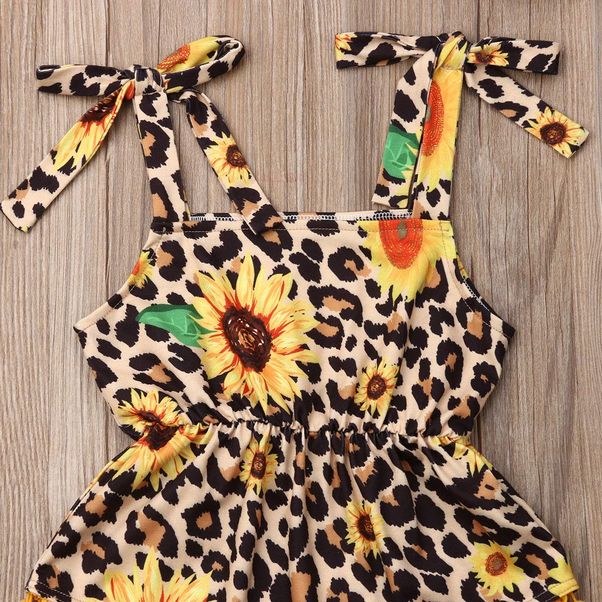 baby girl leopard print romper