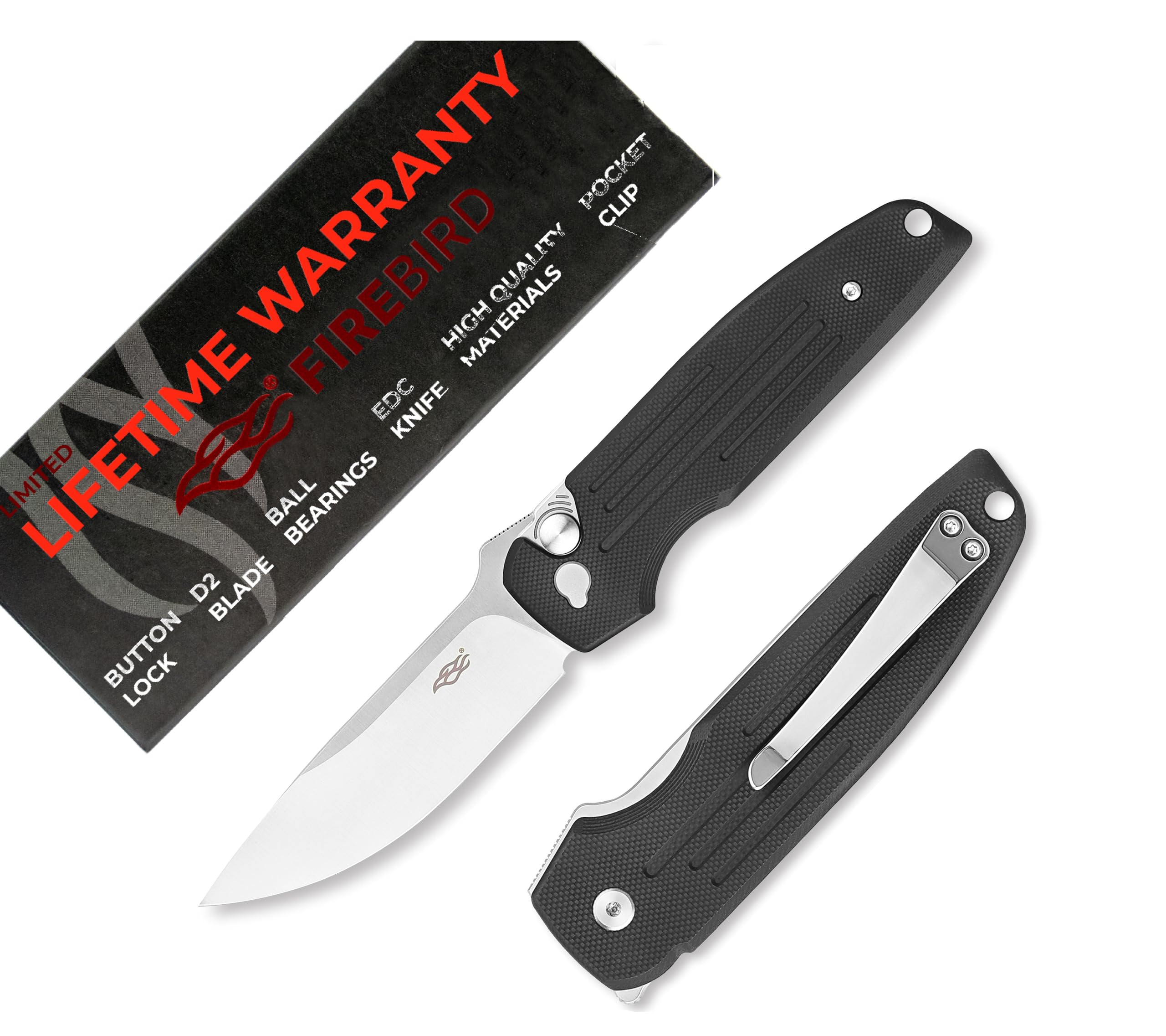 Firebird GANZO FH926-BK Pocket Folding Knife Button