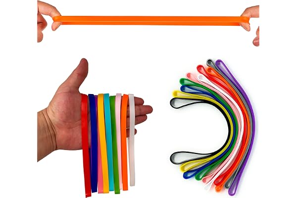 Large Black Rubber Bands Heavy Duty – Thick Wide Strong Extra Large Giant Elastic Bands Extra Wide Big Size XL Rubberbands He