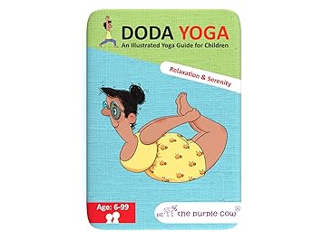 The Purple Cow Doda Yoga-Relaxation and Serenity Game, Multicolor