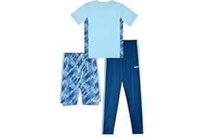Hind Boys 3-PC Athletic Performance T Shirts, Shorts, and Joggers for Boys