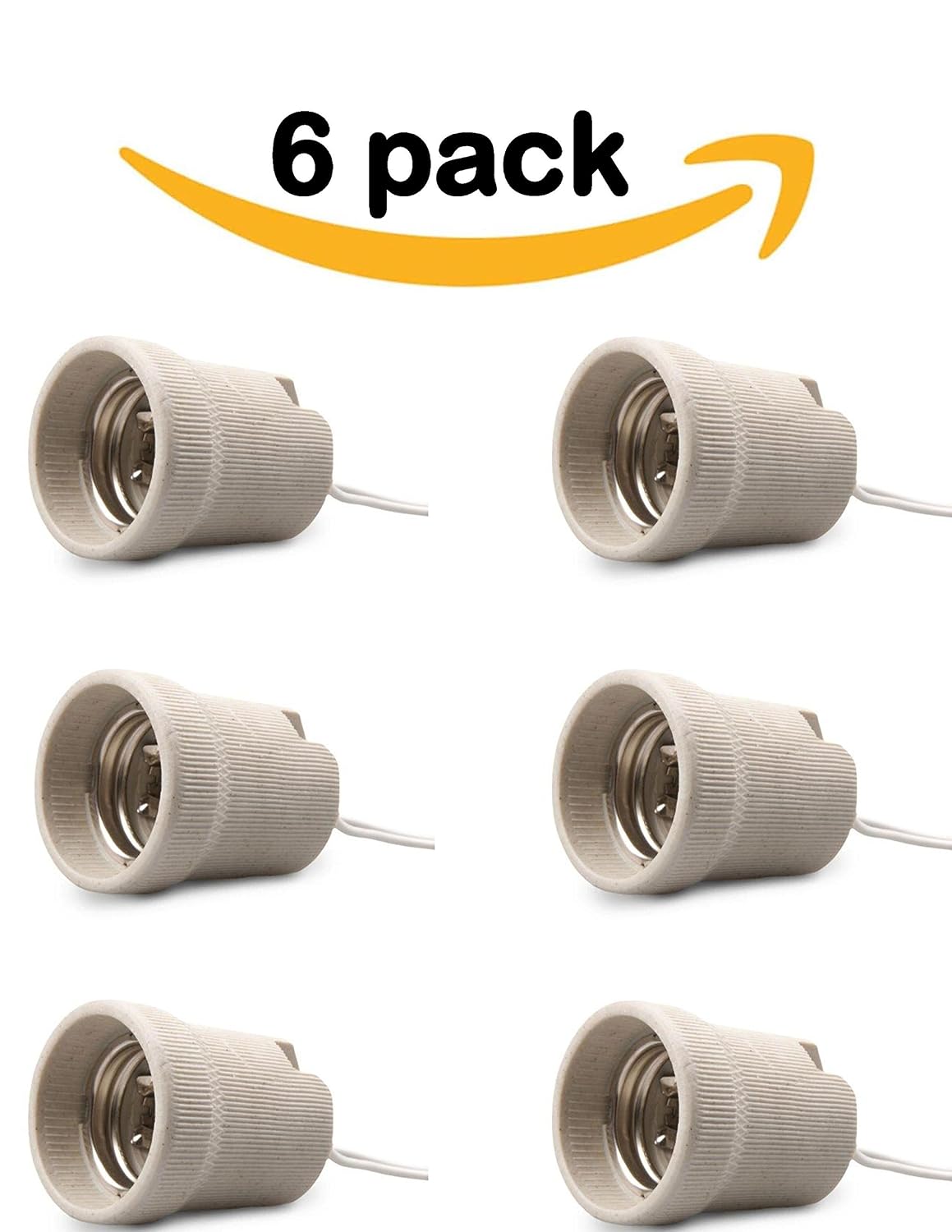 Unbranded E27 Screw Lamp Holder Base – Surface Mount, Ceramic & PVC, 220V 4A