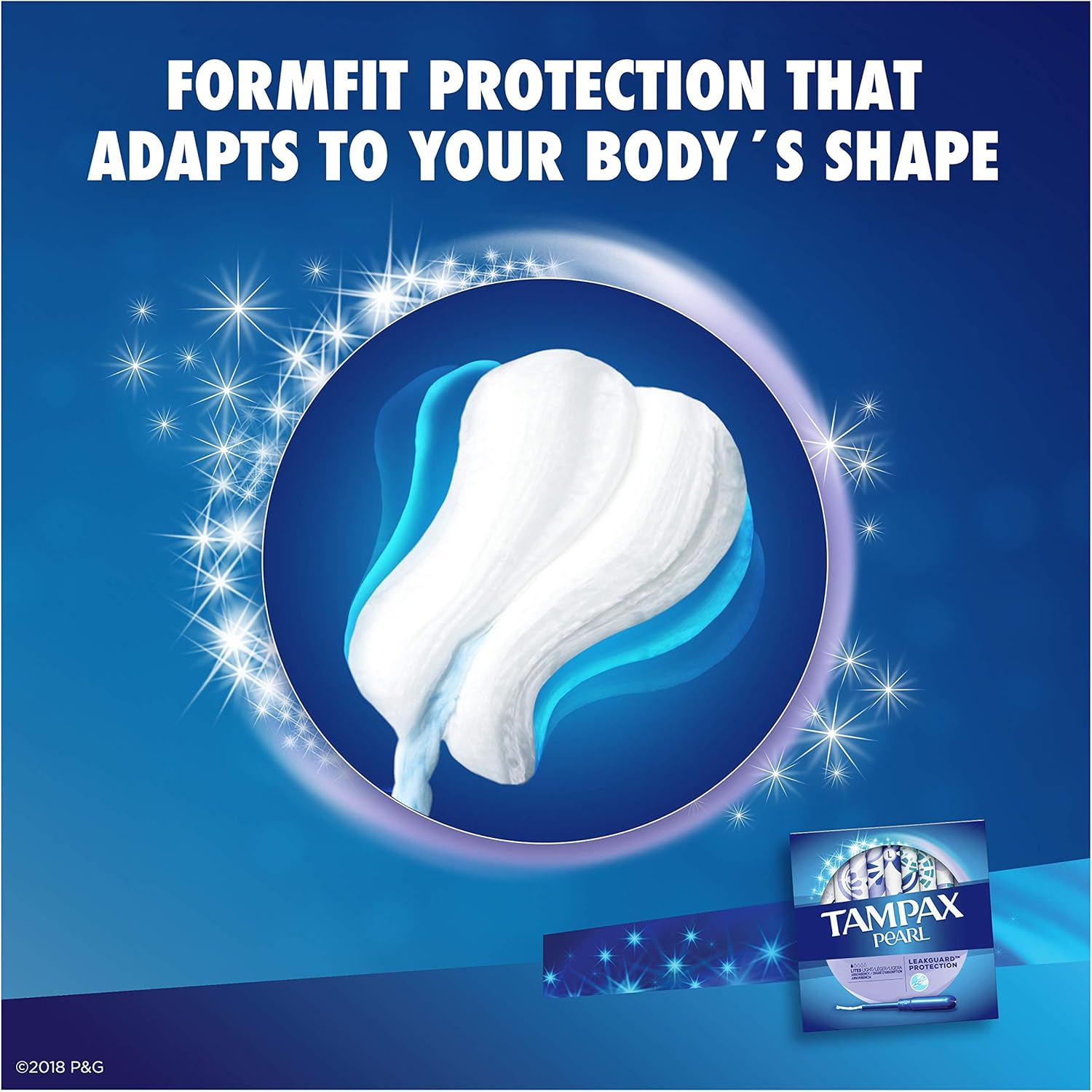 Tampax Pearl Plastic Tampons, Light Absorbency, Unscented, 36 Count (Pack of 2) (72 Total Count) (Packaging May Vary): Health & Personal Care