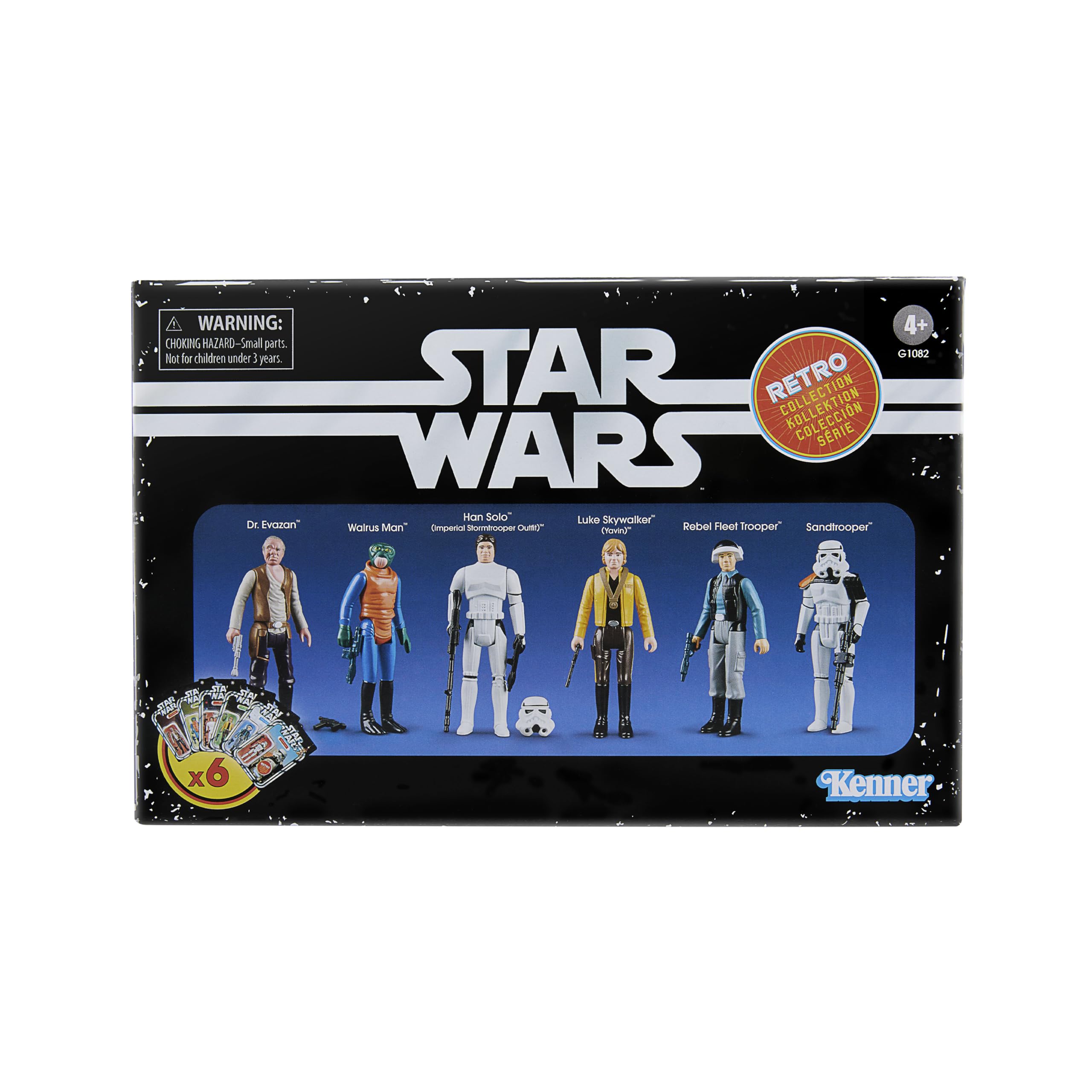 Hasbro Star Wars Retro-Kollektion Star Wars: Eine Neue Hoffnung Multipack, Action-Figuren 6er-Pack, 9,5 cm