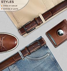 KEMISANT Men Belt-Genuine Leather Belt for Men