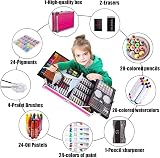 KINSPORY 139 PCS Art Set for Kids Deluxe Painting Case Pink view 4