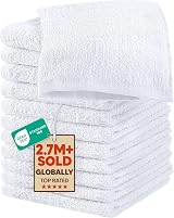 Utopia Towels Washcloth Set 12 Pack 100% Ring Spun Cotton White