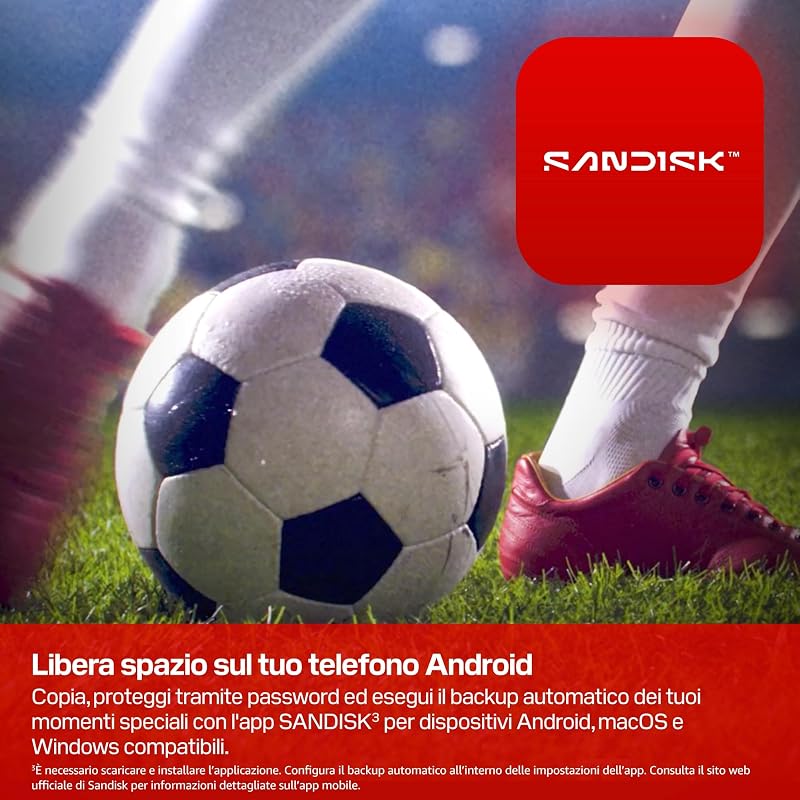 Unità flash USB-C FIFA World Cup 2026 Global Edition da 64 GB (velocità di trasferimento fino a 300 MB/s, l'app SANDISK Memory Zone)