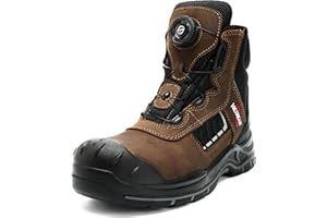 VULTREAK Steel Toe Welding Boots for Men and Women – S3 HRO Certified, Quick Fit System, Heat-Resistant, Waterproof, Slip-Resistant Tactical Work Shoes for Outdoor & Industrial Use