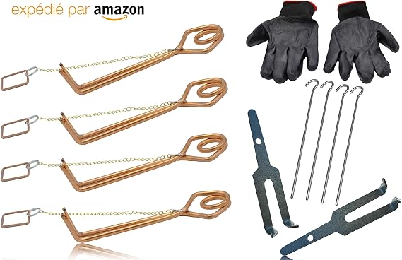 Pièges à Taupes X4 SPARIL - Anti Taupe Et Campagnol Réutilisables Pour Jardin