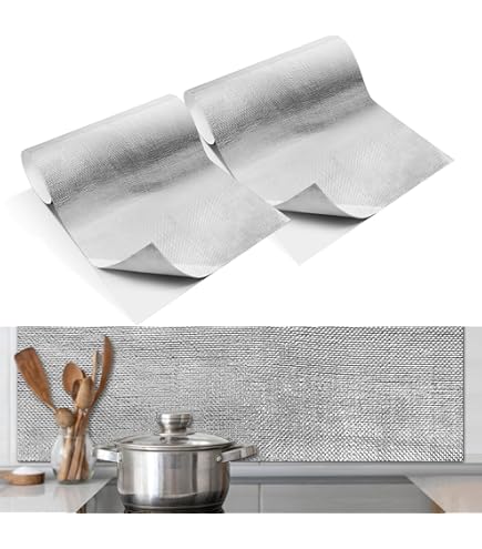 Aluminized Heat Shield Thermal Barrier Adhesive Backed Heat Blanket 12 X 24
