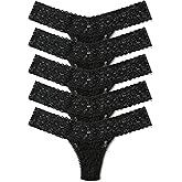 hanky panky - Signature Lace Low Rise Thongs: Summer Edition | One Size 2-12 | Lace Lingerie, Womens Underwear | 3 or 5 pack