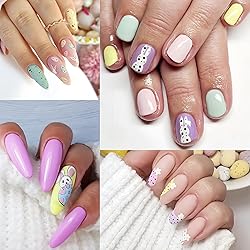 6 Sheets Cute Bunny Nail Stickers Easter Nail Art