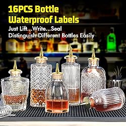 SuproBarware Bitters Bottle for Cocktail Set of 6