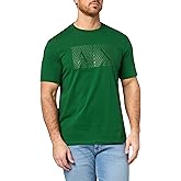 Armani Exchange Mens Crew Neck Logo Tee T Shirt Grid Logo