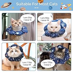 ComSaf Cat Cone Collar Soft, Protective Adjustable