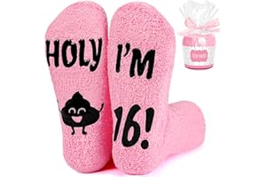 16th Birthday Gift for Teen Girls - Trendy Socks Set for 16 Year Olds, Cool Sixteen Presents for Daughters & Besties