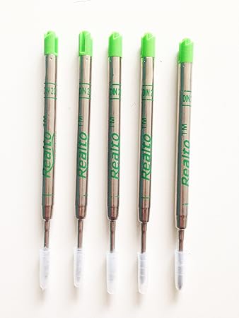 Monteverde Soft-Roll-Kugelschreibermine für Parker Stifte, Stärke M 5 Stück, Grün