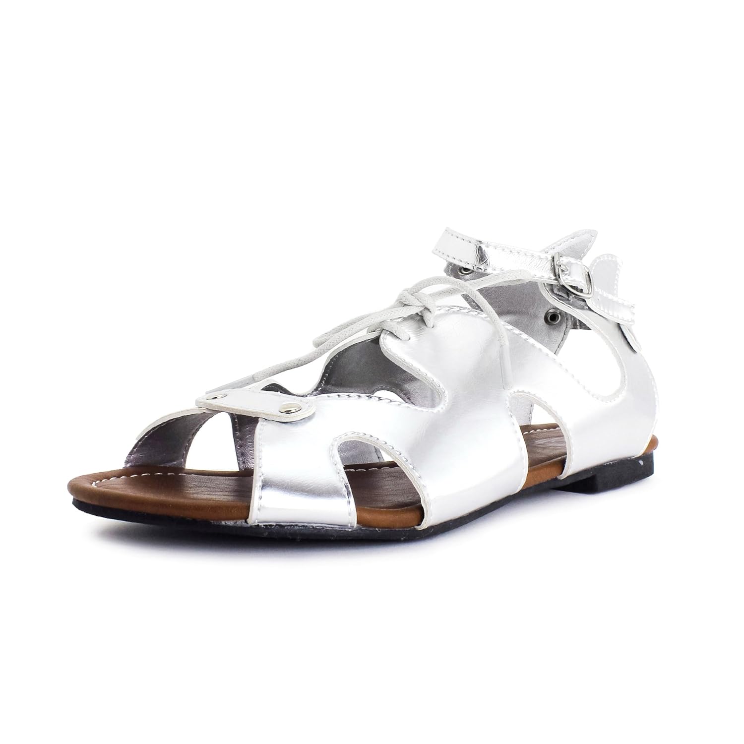 silver shoes and handbags