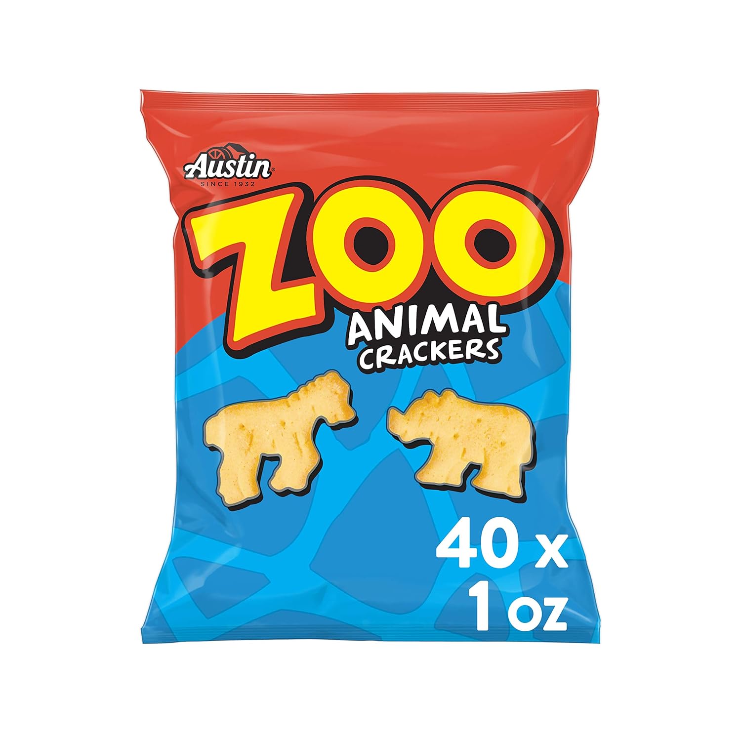 Amazon.com: Austin, Zoo Animal Crackers, Original, 40oz Case (40 Count)
