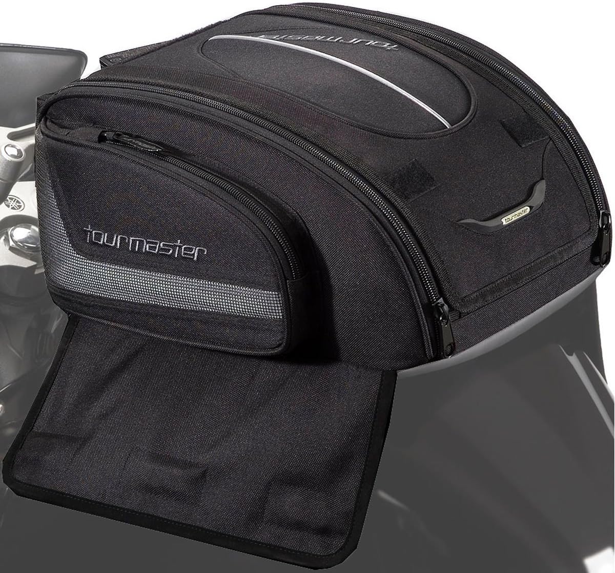 Tour Master Select Strap Mount Motorcycle Tank Bag - Black / Medium