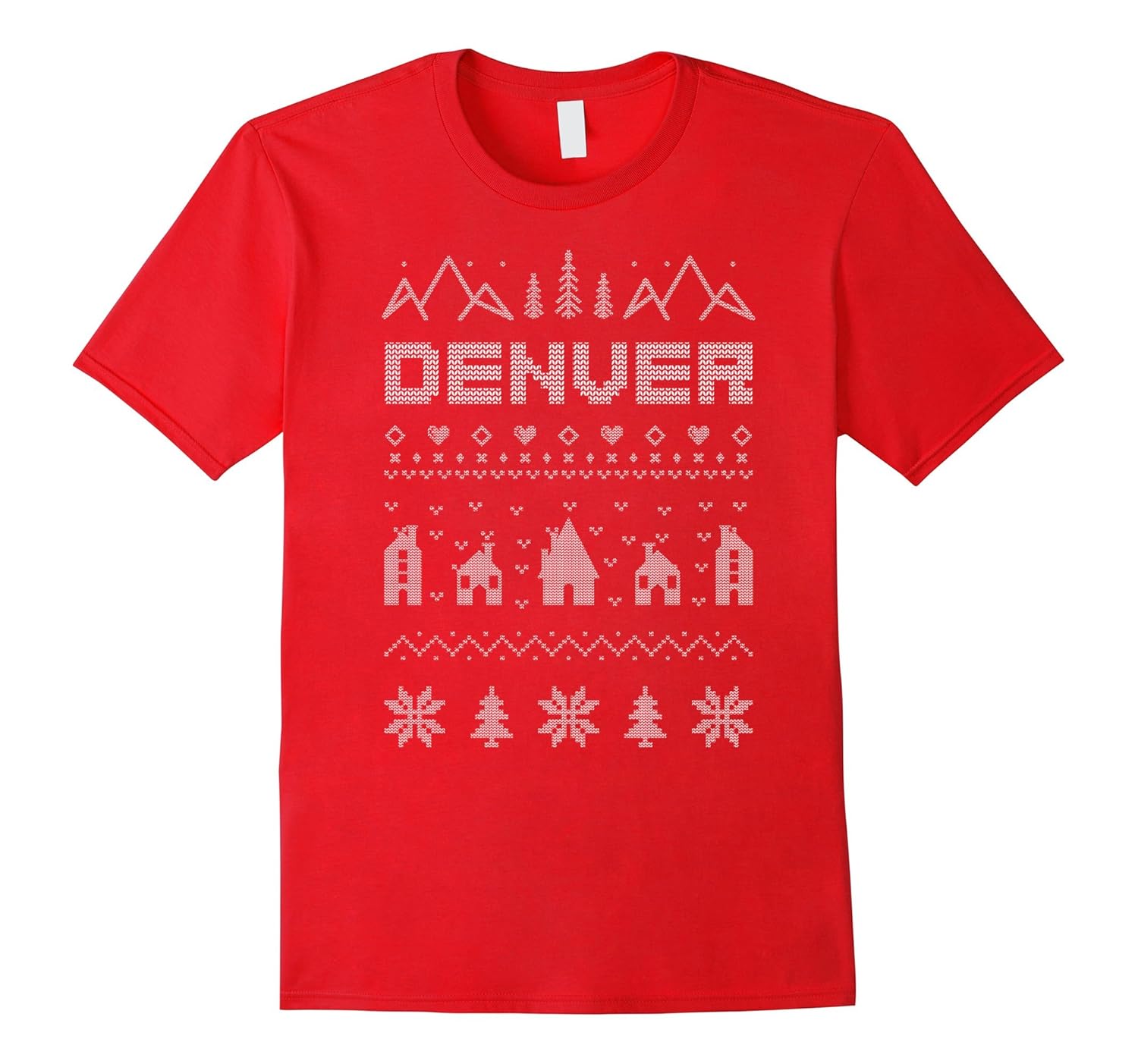 Denver Colorado Ugly Christmas Sweaters T-shirt-ANZ