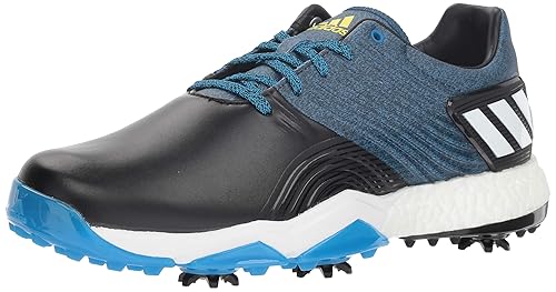 black and yellow golf shoes