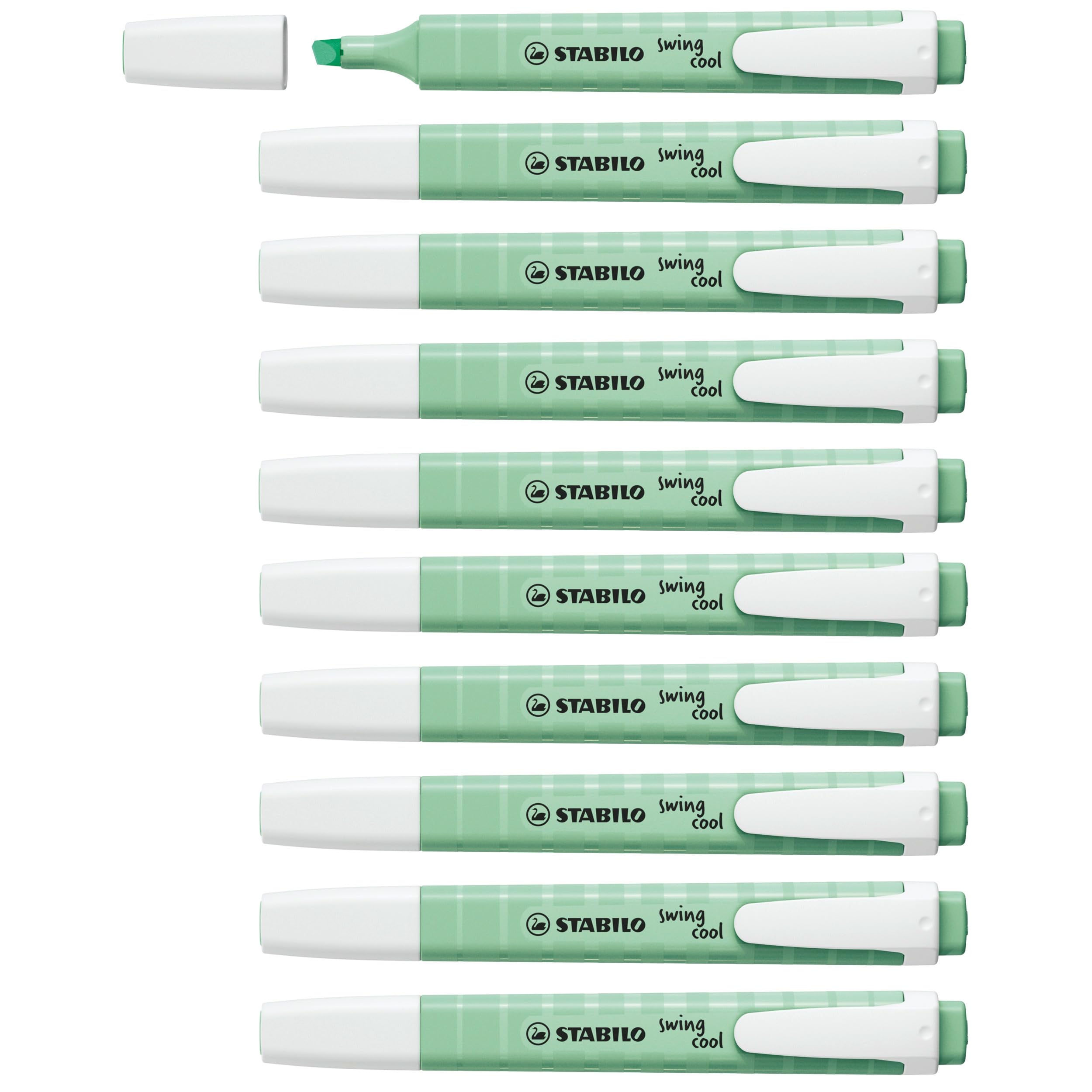 STABILO swing cool Pastel - Highlighter - Pack of 10 - Hint of Mint
