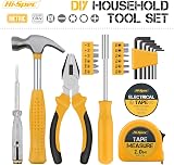 Hi-Spec 24pc Yellow Household DIY Tool Kit Small Box Set view 2